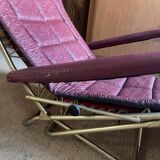 Burgundy chaise longue, 1960