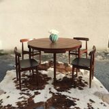 Hans Olsen Roundette Extendable Table and 4 Chairs