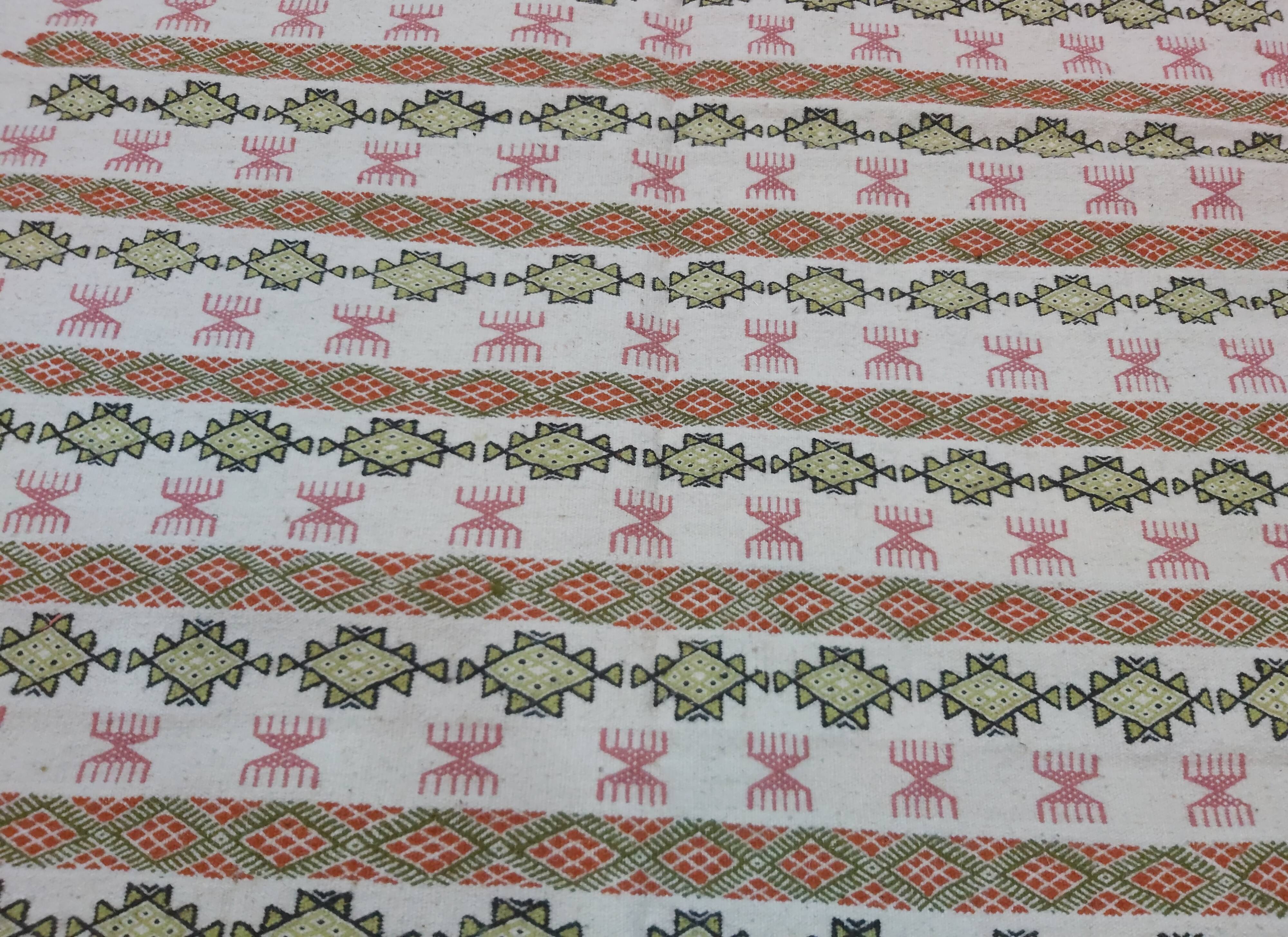 Traditional handmade margoum carpet