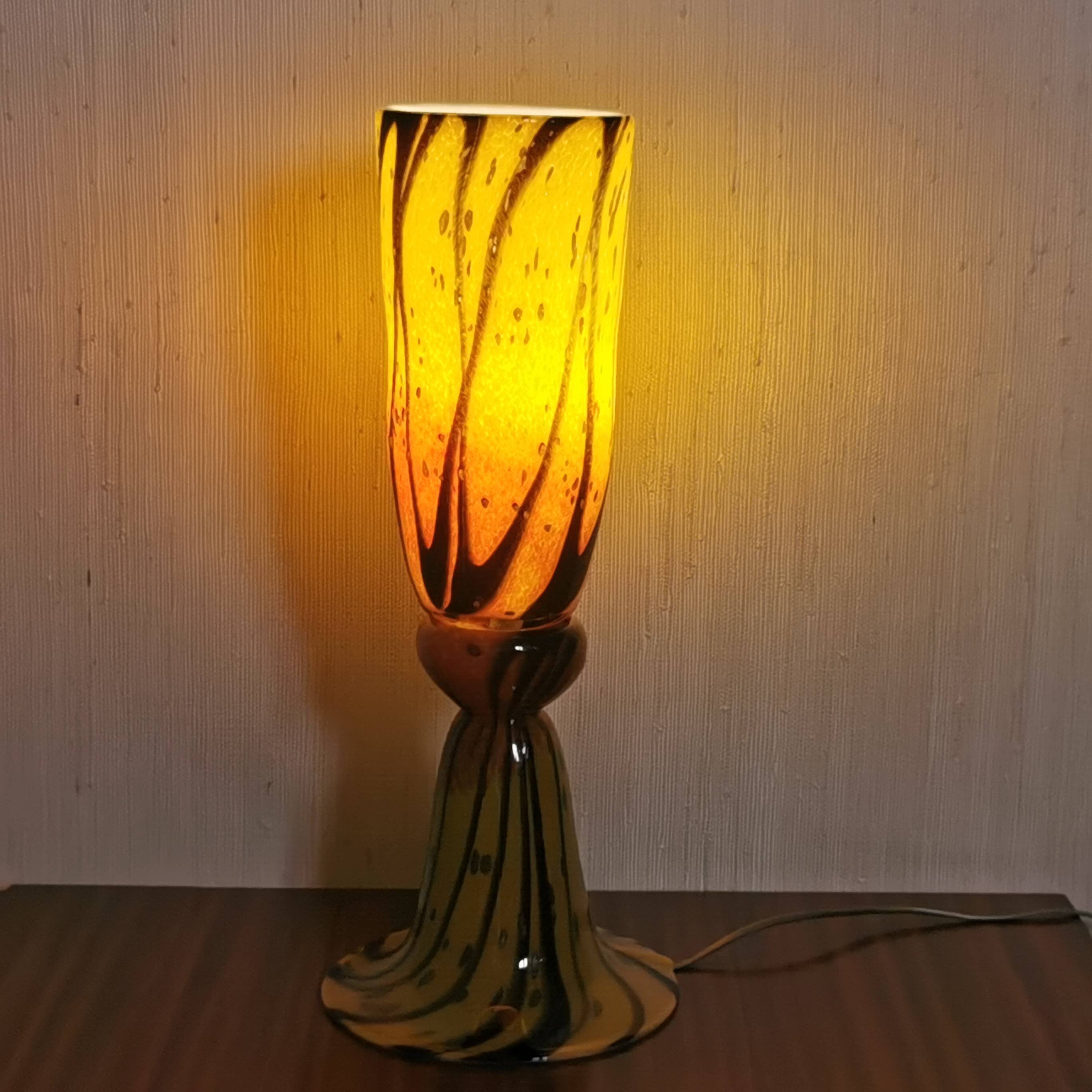 F. Silviy Murano glass lamp