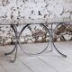 Chrome and smoked glass dining table in the style of Gastone Rinaldi, 1970.