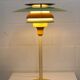 Lampe de bureau danoise verte et jaune par Lyskaer - Modèle 2252