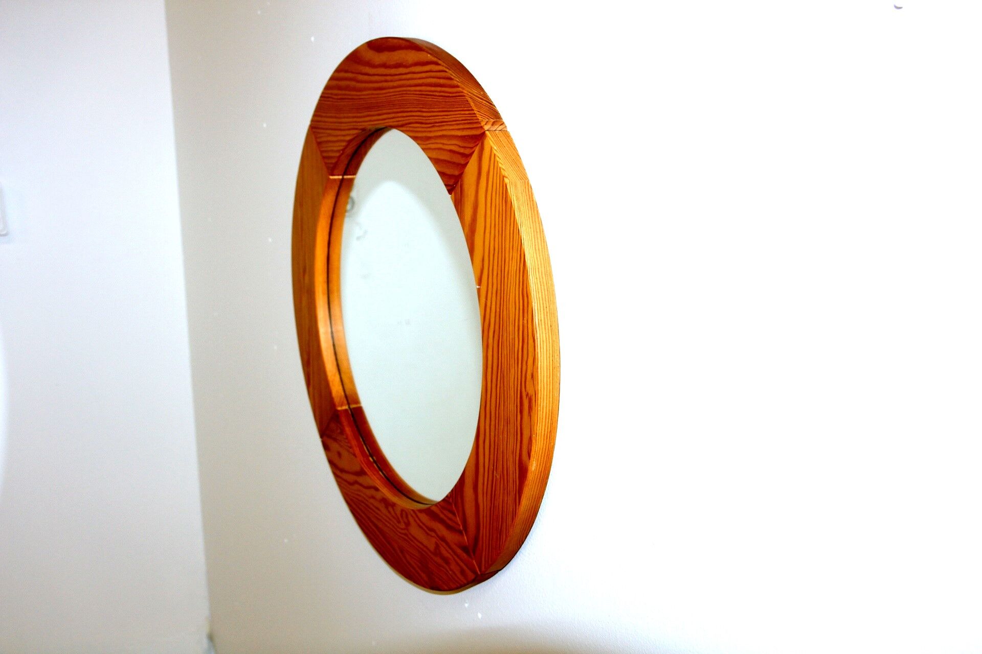 Pine mirror, sweden, 1970, 60x60cm