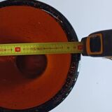 Vase en verre bullé de style biot