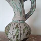 Jerome Massier Vallauris vintage vase, antique ceramic pitcher