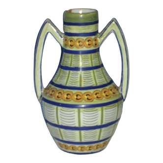 Ceramic vase signed atelier primavera jv 668 depose art deco