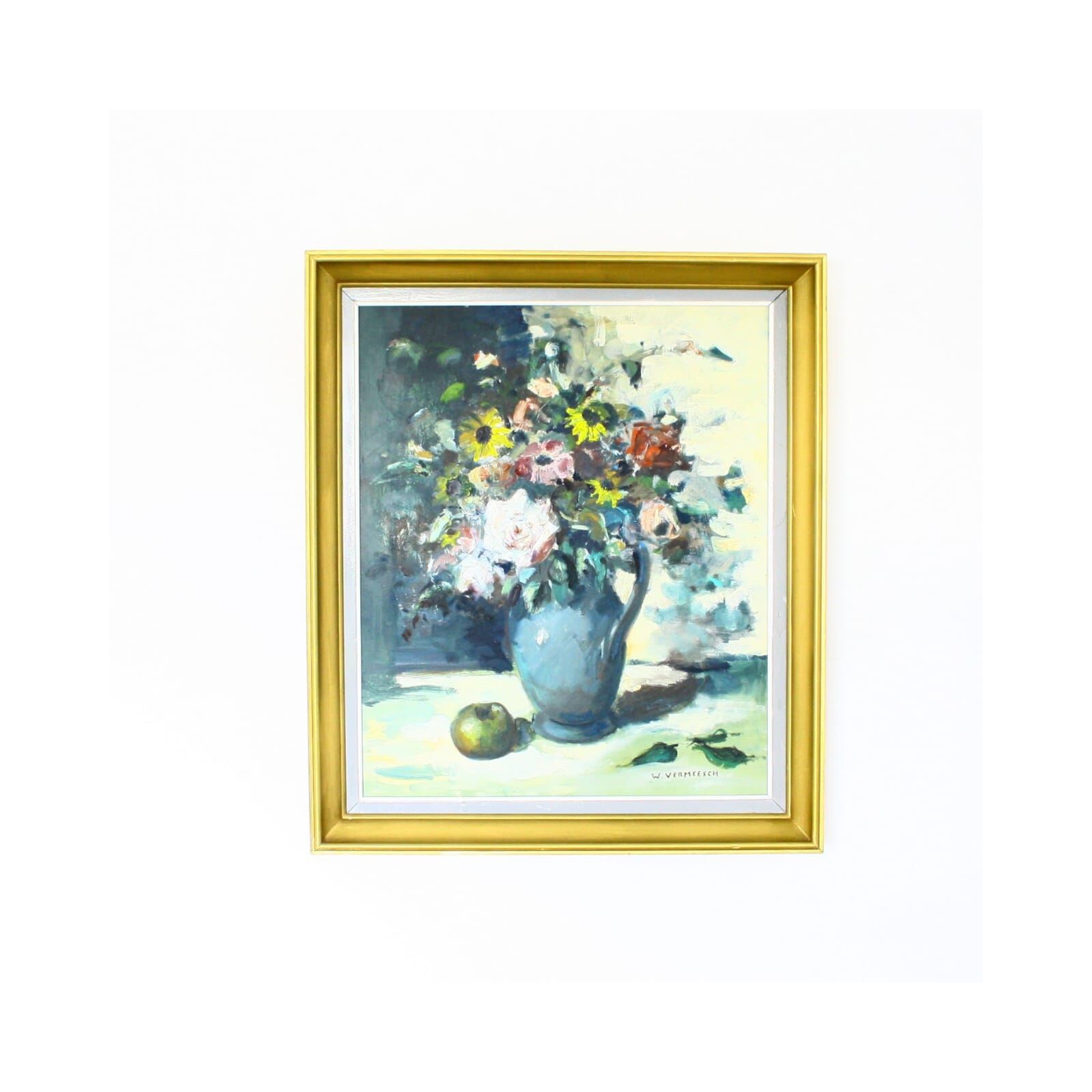 Tableau nature morte du peintre belge William Vermeesch