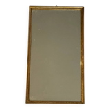 Vintage gold wooden rectangular mirror