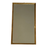 Vintage gold wooden rectangular mirror