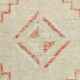 Turkish Classic Red & Cream Vintage Runner Rug, 77x379Cm