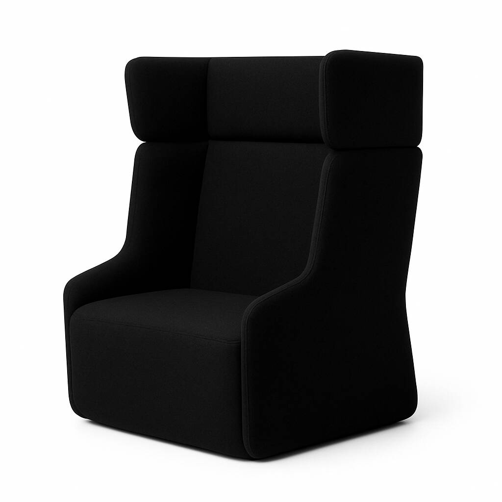 Black sofa - high back