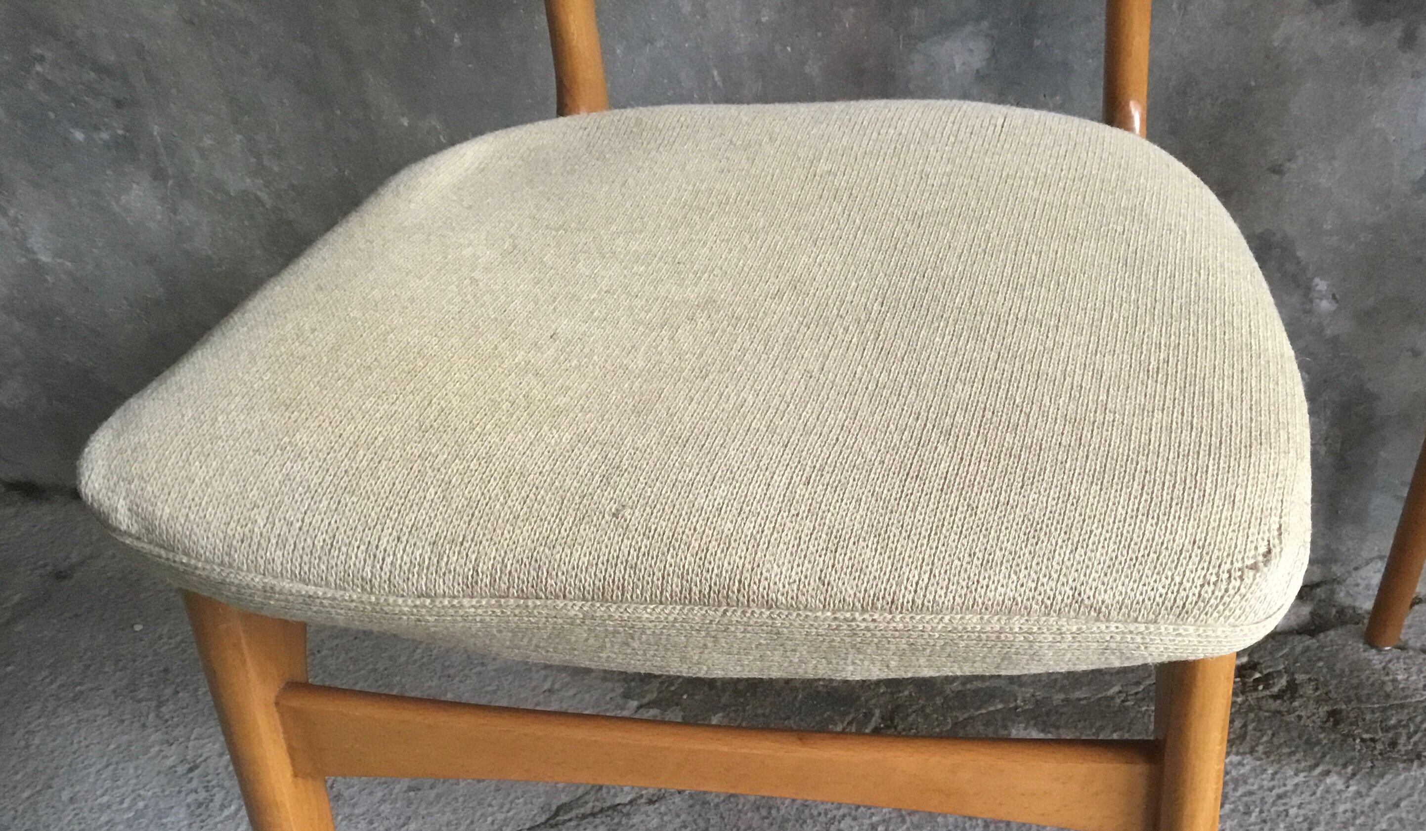 Set of 6 Scandinavian-style chairs stamped NF Seat 44 - 1960