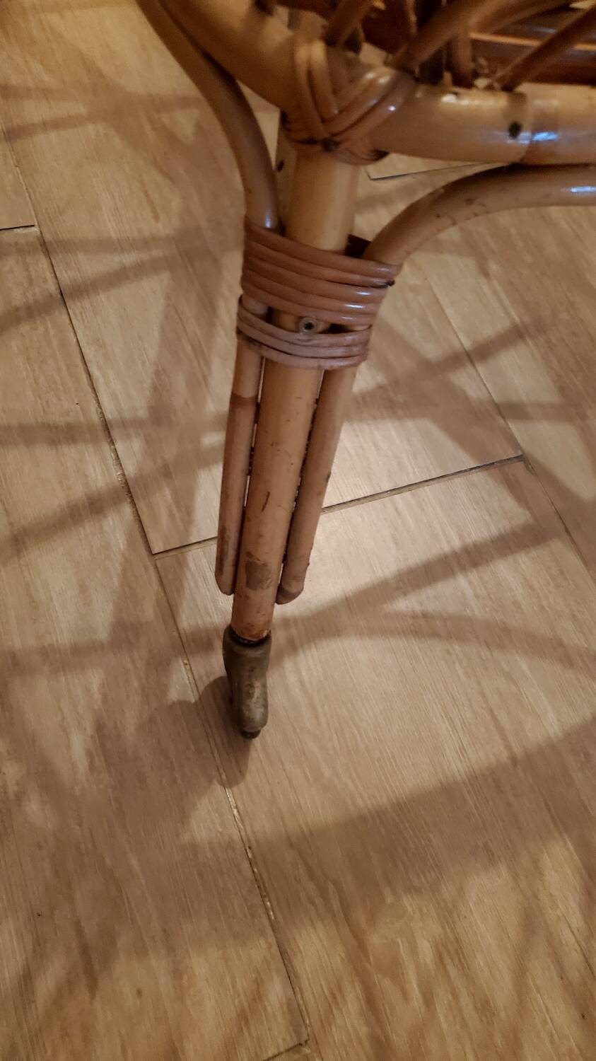 Rattan wicker bamboo baby bed