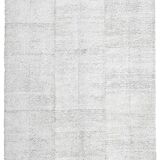 7x10 Brown White Handmade Turkish Vintage Rug 209x298Cm