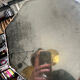 Mirror, antique octagonal tray.