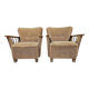 Paire de fauteuils brutalistes, années 1950