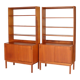 Paire de bibliothèques scandinaves
