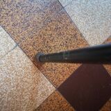 Coffee table structure iron ceramic black and white 1950/60