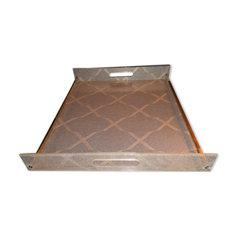 Plateau vintage plexiglas par Maison Mercier 80's