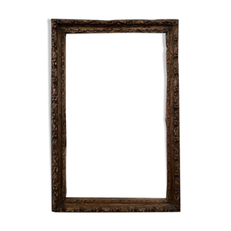 Frame from the end of the 17th century to the beginning of the 18th century in natural oak wood