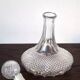Carafe à vin en verre taillé diamant