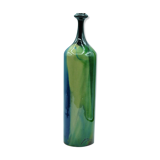 Vase bottle soliflore signed to identify contemporary multicolor design décor