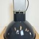 Industrial french dark blue enamel pendant lamp from mazda, 1960s