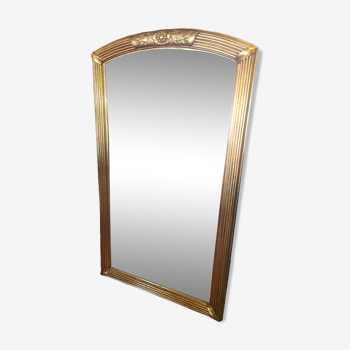 Miroir doré style art déco 66x113cm