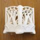 Openwork pot / letter holder in Art Nouveau ceramic
