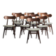 Ensemble de 10 chaises à repas "Kastrup" de Louis van Teeffelen, design néerlandais, années 1960