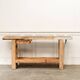 Old small workbench with drawer, beautiful original patina, 1920.