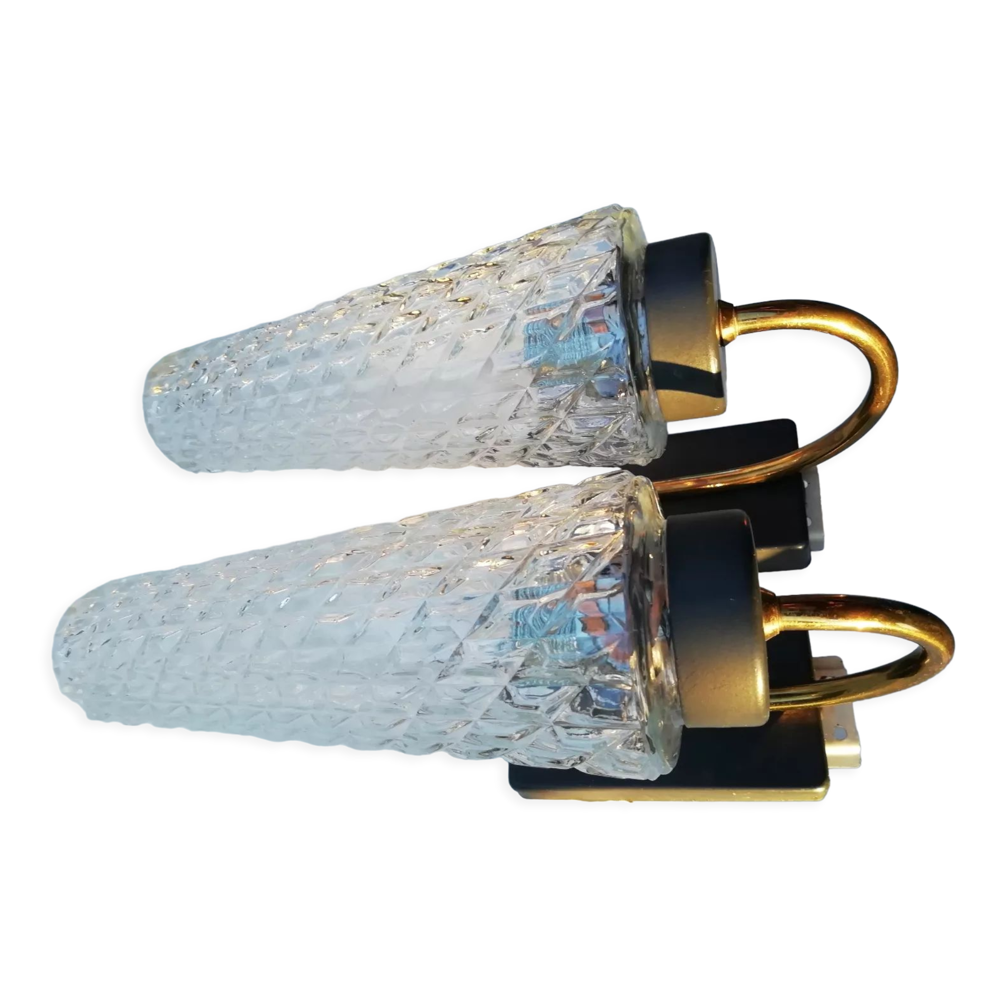 Pair of tulip sconces