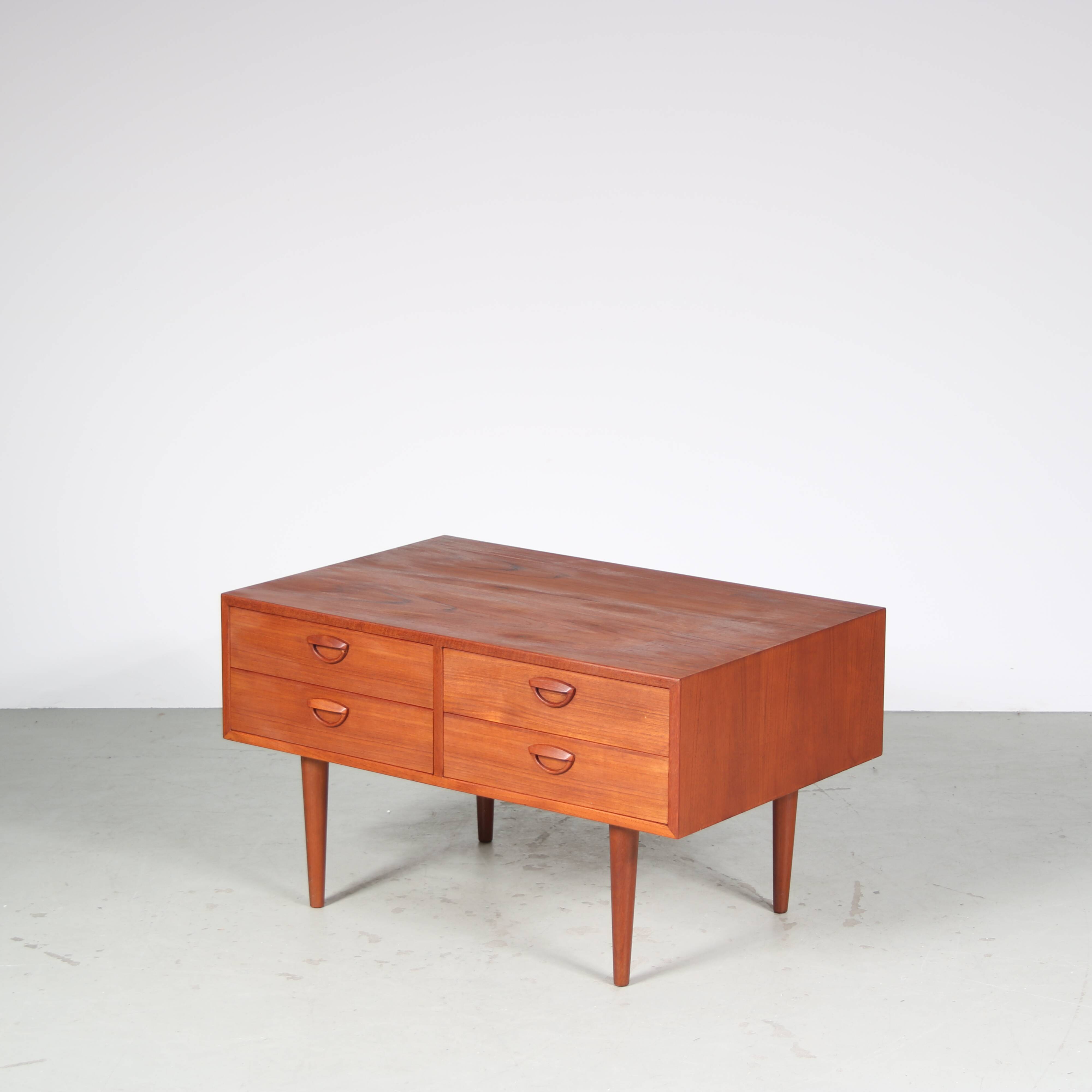 1960s Drawer cabinet by Kai Kristiansen for Feldballes Mobelfabrik, Denmark