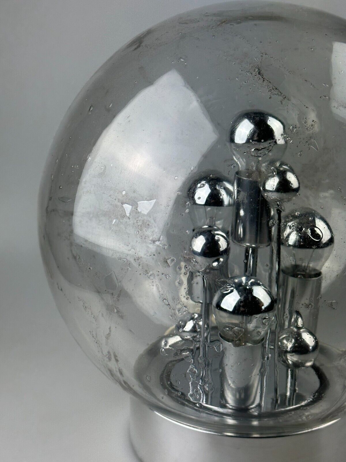 60s 70s table lamp ball lamp Doria "Big Ball" glass space age design