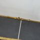 Green marble coffee table and vintage brass gold metal 60s