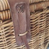 Rattan and wicker basket