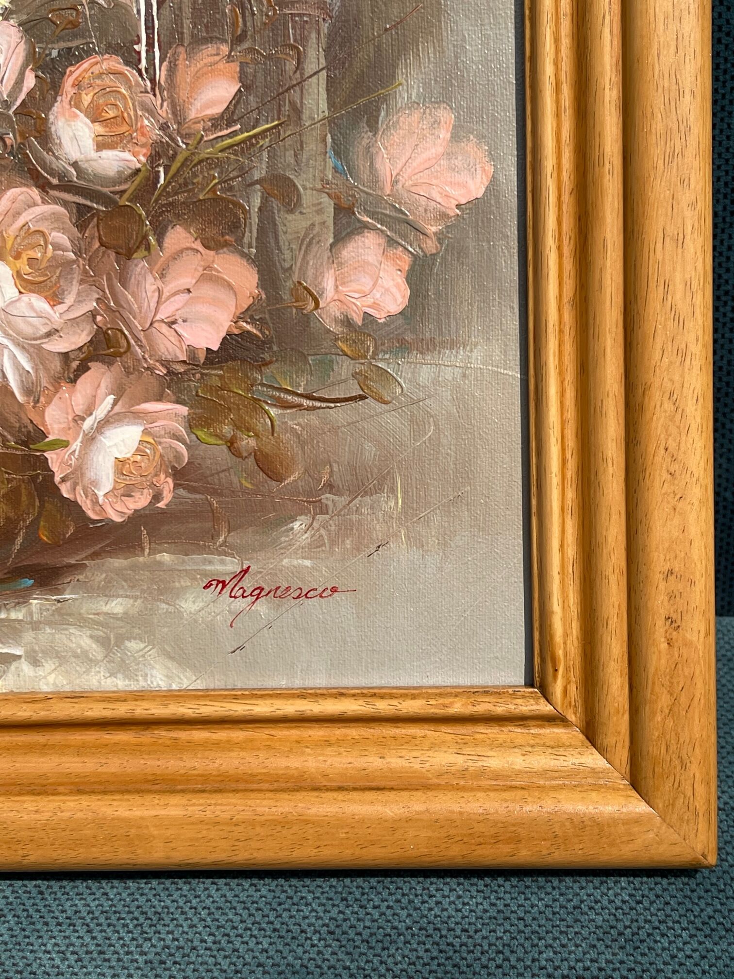 Tableau bouquet de fleurs magnesco