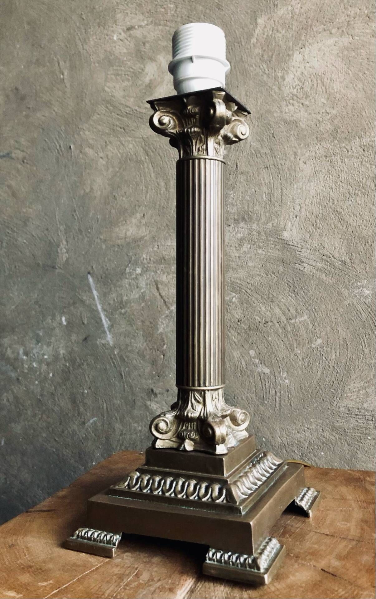 Empire style lamp - Bronze and gilded brass