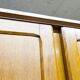 French wardrobe with tapered legs, 3 doors, 120cm hanging rail, new.