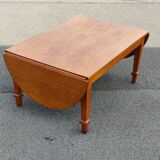 Refectory table with flaps in solid oak