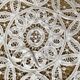 White cotton tablecloth with openwork embroidery 160X170 cm