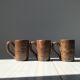 Lot de 3 mugs/tasses en grès pyrité