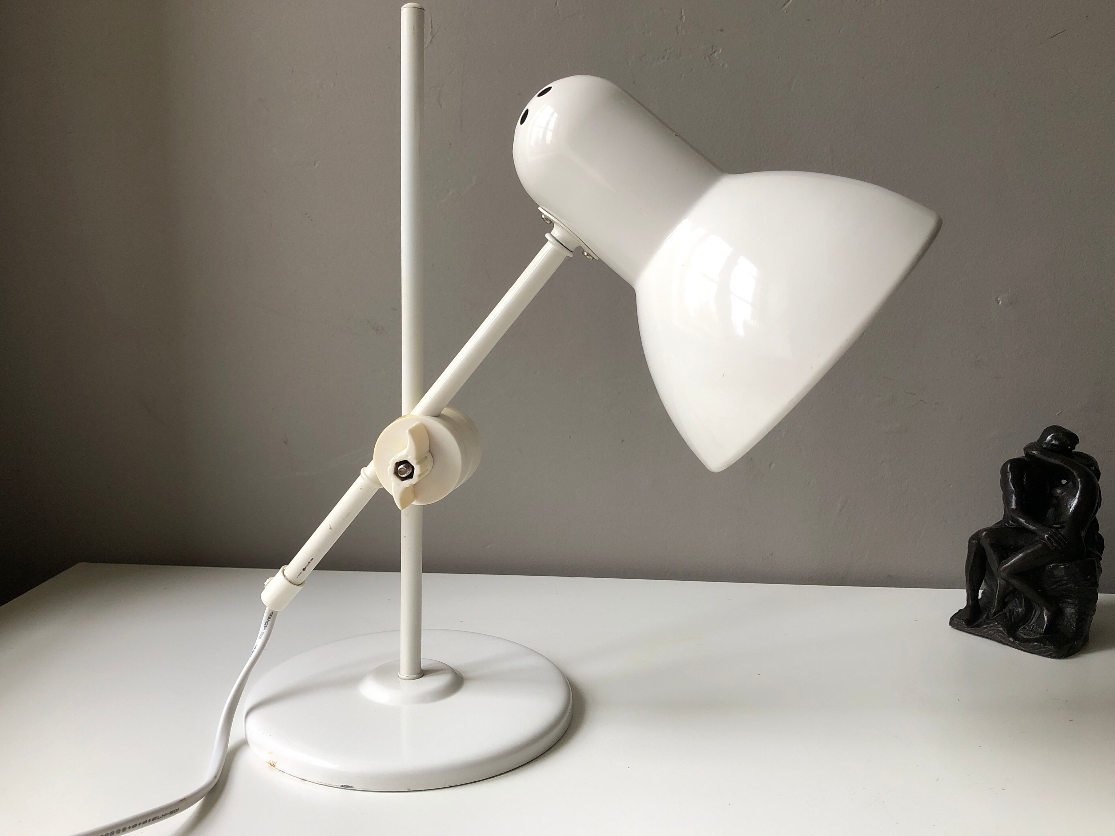 Lampe de bureau orientable blanche