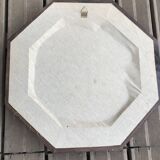 Octagonal mirror wooden frame