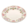 Antique Longchamp service shallow dish with polychrome daisies, ironstone, 19th century.