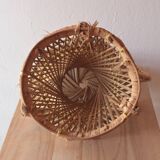 Miniature Peacock Armchair - Large Emmanuelle Rattan Doll Armchair - 65 cm