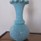 Sky blue opaline lamp foot