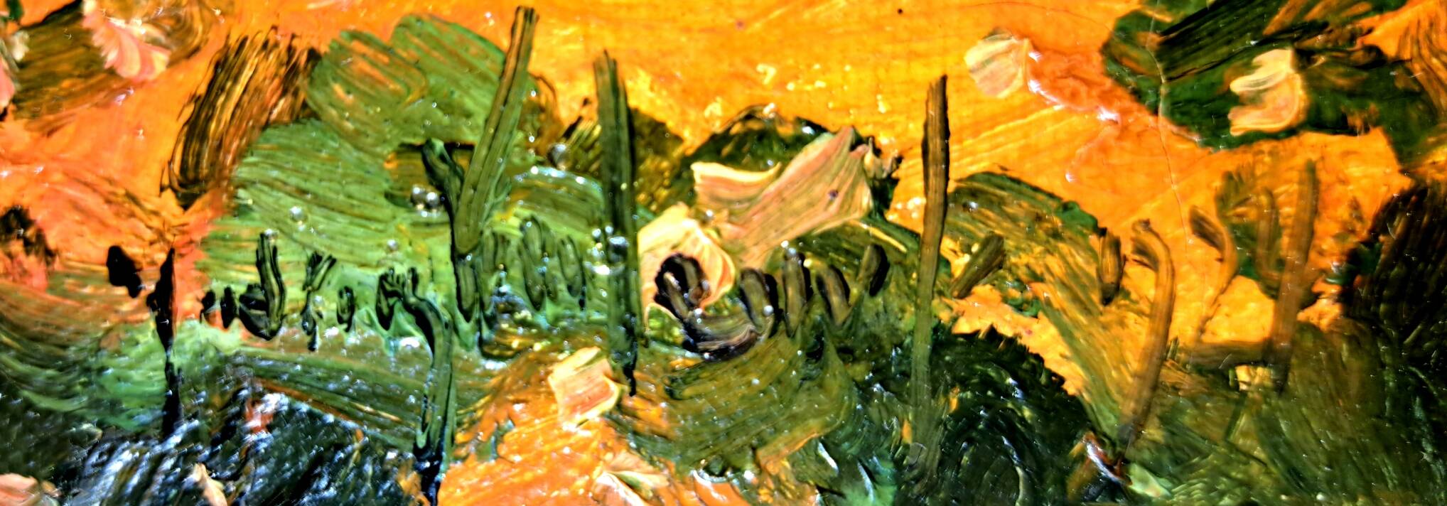 Post-Impressionist painting signed in Fauvism style - Russian School, 1924