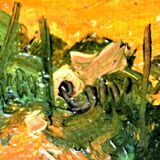 Post-Impressionist painting signed in Fauvism style - Russian School, 1924