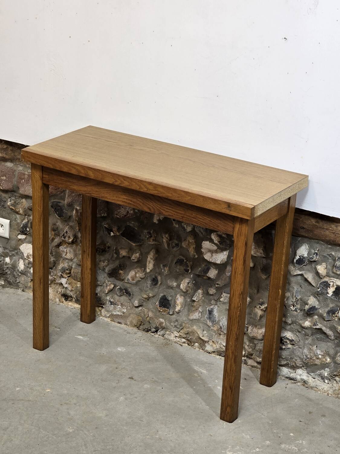 Wooden console, 1970s-1980s